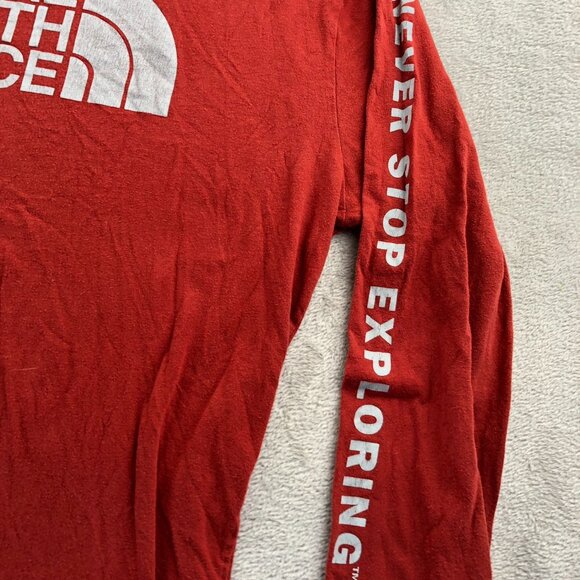 2 The North Face Mens T-Shirt Large Lot Of Two Long Sleeve Crew Neck Grahic Tee - Picture 11 of 13